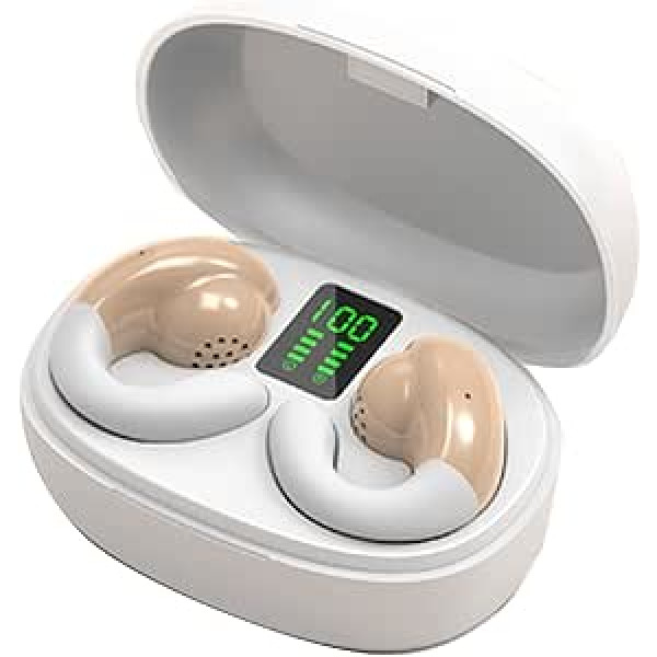 Open Ear Headphones Bezvadu Bluetooth Mini Air Line Bone Sound sporta austiņas ar mikrofonu trokšņu slāpēšanas austiņas Ūdensnecaurlaidīgas bezvadu austiņas ar auss āķi skriešanai, skriešanai un riteņbraukšanai sporta zālē