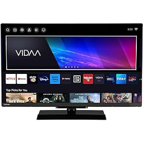 Toshiba 32LV3E63DAZ 32 collu televizors/VIDAA viedais televizors (Full HD, HDR, trīskāršs uztvērējs, Bluetooth, Dolby Audio) [2024]