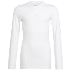 Футболка adidas TECHFIT LS Tee Y H23156 / белый / 164 см