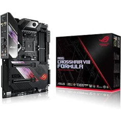 ASUS ROG Crosshair VIII Formula Gaming mātesplates ligzda AM4 (saderīga ar Ryzen 3000, ATX, PCIe 4.0, DDR4, Aquantia 5G Lan, USB 3.2, Aura Sync)