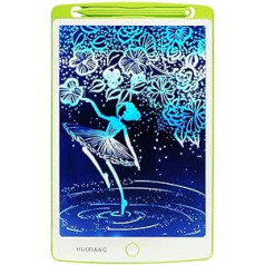 HUIXIANG Writing Board LCD Writing Tablet 10 Inch Colourful Electronic Notepad Blackboard Writing Tablet Digital Drawing Pad Graphic Tablet Children Boys Girls Green