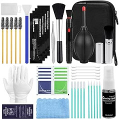 Camera Cleaner, 43-in-1 Professional Cleaning Kit for Camera Lens Filter Mobile Phones with Liquid Cleaner Bellows Brush Lens Cleaning Pen Microfibre Cloth