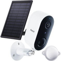 ARENTI Aussen Aussen Akku Kamera Aussen Saules paneļa 2,4 GHz WLAN Kabellos Aussen kamera, IP65 Wasserdicht Outdoor Securit Camera, 2 Wege-Audio