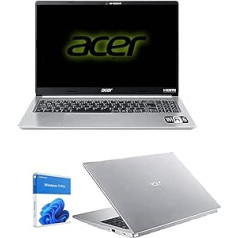 Piezīmjdators Acer klēpjdators Intel i3-1005G1 10gen 3.4 GHz 15.6 collu RAM 8GB Ddr4 SSD Nvme 256GB M2 HDMI USB 3.0 WiFi LAN Bluetooth Webcam Windows 10 P c ro, open Off ice, anti-virus.