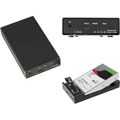Aluminum USB Enclosure for SATA 2.5 3.5 and SSD M2 NVMe - Check Function - USB 3.1 10G