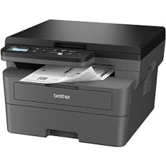 Brother DCP-L2620DW 3-in-1 Monochrome Laser Multifunction Printer, 32ppm, Automatic Duplex Printing, 2 Line LCD Control Panel, USB and 5GHz Wi-Fi