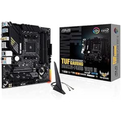 ASUS TUF Gaming B550M-PLUS WiFi II Motherboard Socket Ryzen AM4 (AMD B550, mATX, PCIe 4.0, dual M.2, WiFi6, SATA 6Gbit/s, Aura Sync)