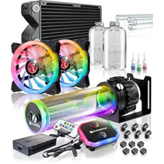 RAIJINTEK Phorcys Evo CPU dzesētājs RGB Complete PC ūdens dzesēšana 240 mm, procesora dzesētājs ar radiatoru, sistēmas dzesēšanas spēļu datora ūdens dzesēšanas komplekts