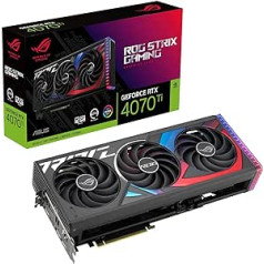 ASUS ROG Strix GeForce RTX 4070 Ti 12GB GDDR6X Gaming Graphics Card (NVIDIA DLSS 3, PCIe 4.0, 12GB GDDR6X Memory, 2x HDMI 2.1a, 3x DisplayPort 1.4a, ROG-STRIX-RTX4070TI-12G-GAMING)