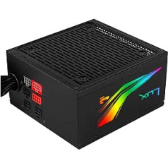 AeroCool Lux - 750W, PRISMA RGB, Modulārais, 80Plus bronzas barošanas bloks