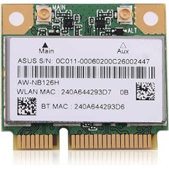 Bluetooth WiFi PCI-E bezvadu karte, divjoslu bezvadu WiFi PCI-E tīkla karte, PCI-E WLAN karte galddatoram, klēpjdators, rūpnieciskās vadības panelis