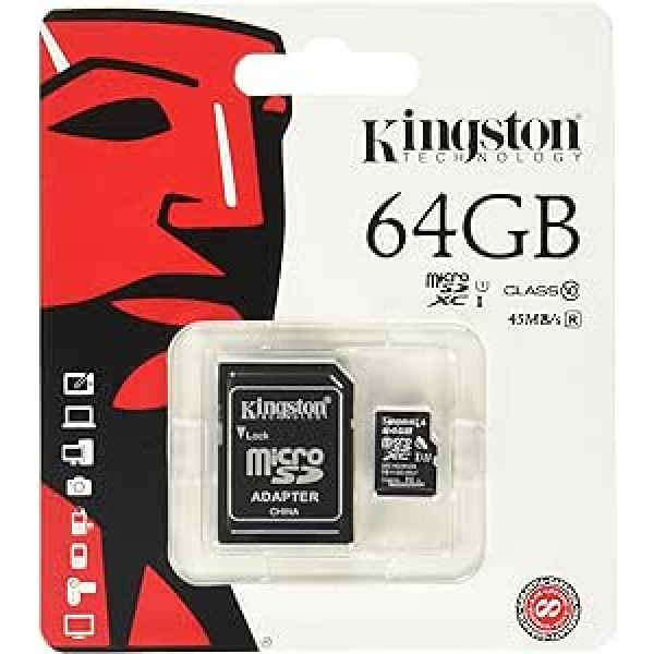 Kingston SDCX10 Micro SDHC 64GB Class 10 Speicherkarte