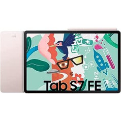 Samsung Galaxy Tab S7 FE, 12,4 collas, 64 GB iekšējā atmiņa, 4 GB RAM, Wi-Fi, Android planšetdators ar S Pen, Mystic Pink