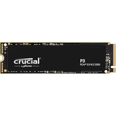 Crucial P3 1TB M.2 PCIe Gen3 NVMe iekšējais SSD, līdz 3500 MB/s — CT1000P3SSD8