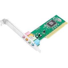 B34C Sound Card Internal PC Sound Card PCI Sound Card for PC 5.1 Internal Audio Gameport 4 Channel 5.1 Dolby Digital Surround