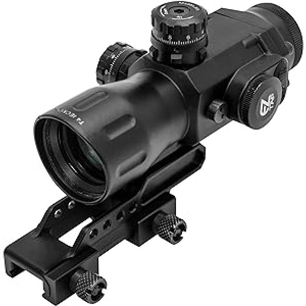 UTG Sporting Type T4 Series 4X32 Prismatic Scope-Mil-Dot šautenes tēms, melns, viens izmērs