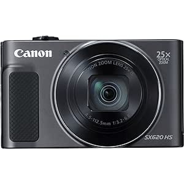 Canon PowerShot SX620 HS digitālā kamera (20,2 MP, 25x optiskā tālummaiņa, 50x ZoomPlus, 7,5 cm (3 collu) displejs, izvēles attēla stabilizators, WiFi, NFC)