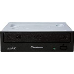 Pioneer BDR-212EBK 16X iekšējais SATA Blu-ray, DVD, CD rakstītājs ar BDXL un M-disku atbalstu (melns)