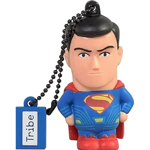 Tribe Warner Bros DC Comics Superman 16 GB Pen Drive USB Memory Flash Drive with Keyholder Key Ring - Multi-Color