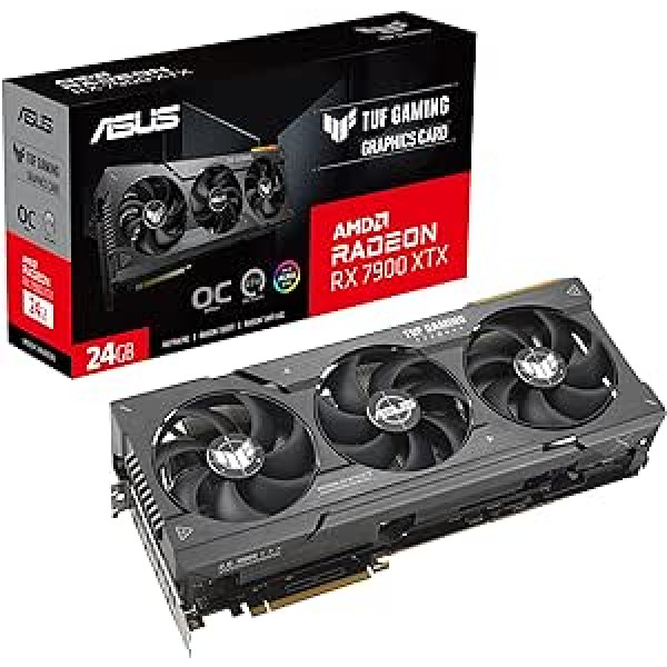 ASUS TUF Gaming AMD Radeon RX 7900 XT OC Edition Gaming Graphics Card (PCIe 4.0, 20GB GDDR6 Memory, 1x HDMI 2.1, 3X DisplayPort 2.1, GPU Tweak III, TUF-RX7900XT-O20G-GAMING)