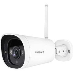 Foscam G4C 4MP Starlight WLAN 2.4G/5G drošības kamera ar 2 iebūvētiem punktiem un IR LED, nakts redzamība, cilvēka noteikšana, IP66, P2P, H.265