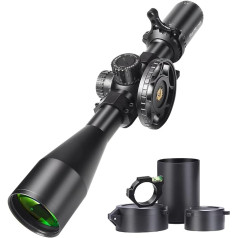 WestHunter Optics HD GEN2 6-24x50 FFP precīzs šautenes tēmēklis šaušanas sportam, 30 mm caurule ar pirmā fokusa līmeņa iegravēta stikla tīklu, taktisks 1/10 milj. Nulles apstāšanās/nulles atiestatīšana