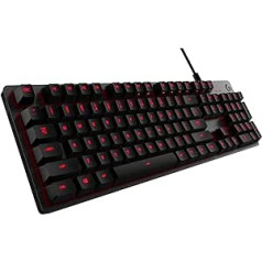 Logitech G413 spēļu mehāniskā tastatūra, taustāmi Romer-G slēdži, matēta alumīnija korpuss, programmējami F-taustiņi, USB cilpa, spāņu QWERTY izkārtojums - oglekļa/melns