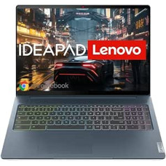 Lenovo Chromebook IdeaPad Gaming 5i klēpjdators | 16 collu WQXGA displejs | 120Hz | Intel Core i3-1215U | 8 GB RAM | 128 GB SSD | Intel UHD grafikas | Chrome OS | QWERTZ | Zils | 3 mēneši Premium Care