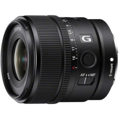 Sony E 15mm F1.4G | APS-C platleņķa objektīvs ar fiksētu fokusa attālumu (SEL15F14G)