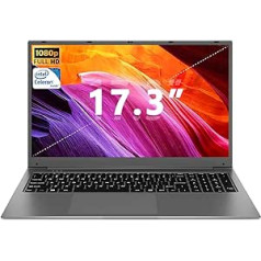 SGIN 17 collu klēpjdators, 8 GB RAM 512 GB SSD piezīmjdators, Celeron Dual-Core, līdz 2,8 GHz, FHD, 2,4/5,0 G WiFi, Bluetooth 4.2, paplašināma atmiņa 512 GB TF