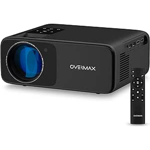 OVERMAX Multipic LED projektors, Full HD 1080p, 3175 x 257 x 1172 cm, malu attiecība 16: 9 un 4: 3, Wi-Fi 2, stereo skaļruņi, iekļauts HDMI kabelis, kompakts izmērs (MULTIPIC 4.2)