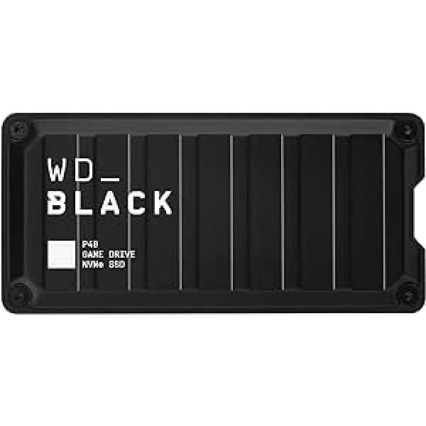 WD_BLACK P40 Game Drive SSD 2 TB ārējais SSD (WD_BLACK informācijas panelis, 2000 MB/s lasīšana/rakstīšana, SuperSpeed USB 3.2 Gen2x2, 5 gadu garantija) Melns — saderīgs arī ar datoru, Xbox un PS5