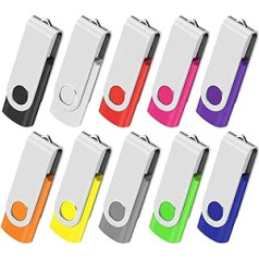 32GO USB 2.0 Flash Drive Memory Stick Rotating for Laptop/PC/Car Multicolor