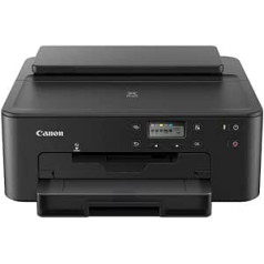 Canon PIXMA TS705a printera tintes printeris DIN A4 (WLAN, LAN, 5 atsevišķas tintes, automātiska abpusējā drukāšana, 2 papīra padevēji, papīra kasete 250 loksnes, Apple AirPrint), melns, normāls