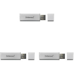 Intenso Ultra Line 16 GB Memory Stick USB 3.2 Gen 1x1 Silver (3 pakojumā)