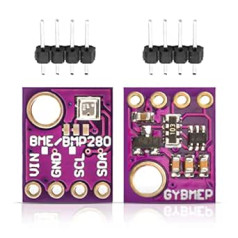 Diymore GY-BME280 augstas precizitātes digitālais sensors barometriskā spiediena temperatūras mitruma un gaisa spiediena moduļa panelis, kas paredzēts DIY I2C SPI 5V 2 pack.