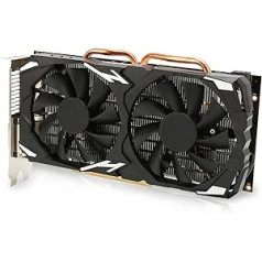 RX 580 grafikas karte 8 GB, GDDR5 256 bitu spēļu grafikas karte ar 2 dzesēšanas ventilatoriem, PCI Express 3.0, atbalsta 1080p izšķirtspēju