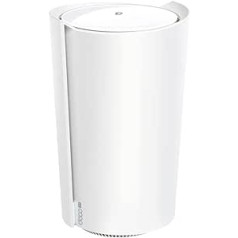 TP-Link Deco X50-5G LTE WLAN maršrutētājs, 5G tehnoloģija līdz 3,4 Gbps, 1 × 2,5 Gbps ports + 2 x Gigabit porti, Wi-Fi 6 AX3000, atbalsta ārējās 5G antenas, atbalsta tīkla tehnoloģiju