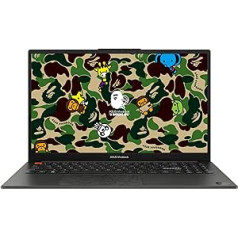 ASUS Vivobook S 15 OLED BAPE Edition klēpjdators | 15,6 collu WQHD+ OLED displejs | Intel Core i9-13900H | 16 GB RAM | 1TB SSD | Intel Iris Xe | Windows 11 | QWERTZ tastatūra | Pusnakts melns | Īpašs BAPE