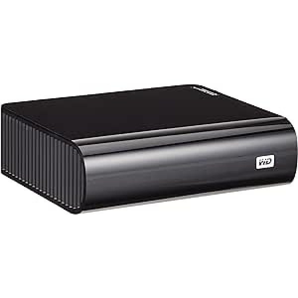 Western Digital 1TB My Book AV TV ārējais Festplatte USB3.0 un 2.0 für Aufnahmen, reibungslose AV-Wiedergabe, USB-Kabel – 2 m, Flexibles Design für liegende vai stehende Aufstellung