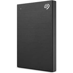 Seagate One Touch 5TB pārnēsājams ārējais cietais disks, aparatūras šifrēšana ar paroles piekļuvi, dators, piezīmjdators un Mac, USB 3.0, melns, iekļauts 2 gadu glābšanas pakalpojums, modeļa Nr.: STKZ5000400