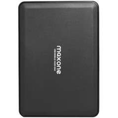 Maxone portatīvais ārējais cietais disks 320 GB 2,5 collu USB 3.0 dublējumkopijas HDD Portable televizoram, personālajam datoram, Mac, MacBook, Chromebook datoram, Xbox One, Wii u, PS4, klēpjdatoram, galddatoram, Windows (melns)