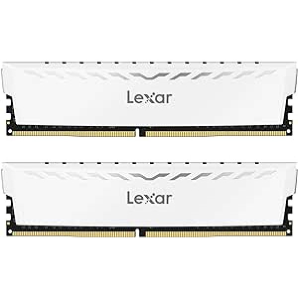 Lexar Thor DDR4 16 GB RAM komplekts (8 GB x 2) 3600 MHz, DRAM 288 kontaktu UDIMM galddatora atmiņa, XMP 2.0 augstas veiktspējas atmiņa CL18-22-22-42, 1,35 V (LD4BU008G-R3600GDWG)