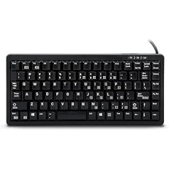 CHERRY Compact Keyb USB PS / 2 melns (ASV)