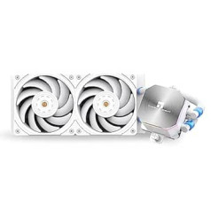 Thermalright Frozen Edge 240 White CPU ūdens dzesētājs ar PWM ventilatoriem, sūkņa ātrums 3300 RPM, S-FDB gultņi, AMD AM4/AM5, Intel LGA1150/1155/1200/1700/2011 (FE240 White)