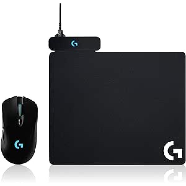 Logitech G 703 Lightspeed bezvadu spēļu pele + Logitech Powerplay bezvadu uzlādes spēļu peles paliktnis