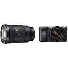 Sony SEL2470GM E-Mount kameras objektīvs: FE 24-70mm F2 & Alpha 6400 | APS-C bezspoguļa kamera ar 16–50 mm f/3,5–5,6 jaudas tālummaiņas objektīvu