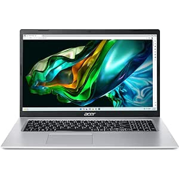 Acer Aspire 3 (A317-53-36VX) klēpjdators | 17.3 FHD displejs | Intel Core i3-1115G4 | 8 GB RAM | 512 GB SSD | Intel UHD grafikas | Windows 11 | QWERTZ tastatūra | Sudrabs