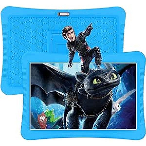 niuniutab Tablet for Kids, 10 Inch RAM 4GB/64GB, Google Certificated, Tablet Android 11, WiFi, Parental Control, Kids Space, with Shockproof Case (Blue)