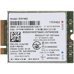 Mobile 4G LTE Module for ThinkPad, UMTS HSDPA HSPA + LTE 4G Network Card EM7455, Integrated Qualcomm Chipset, NGFF/M.2 Interface, Network Module for T460, T460p, T460s T470 T470S T470P X260 X27